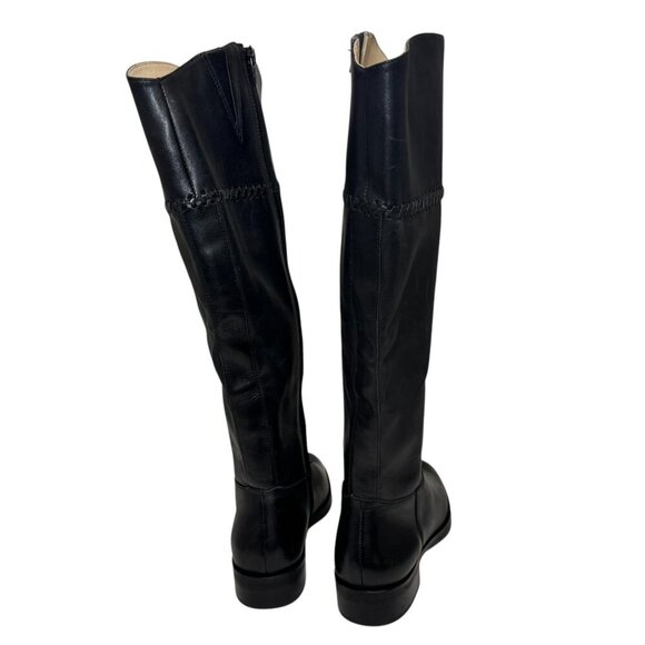 Jack Rogers Adaline Knee High Leather Riding Boot Black New Size 7.5 NEW $298 - Picture 5 of 9